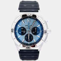 Pre Owned Breitling Chronomat 42 B01 PB0134101C1S2 Automatic Ice Blue Platinum Men's Wristwatch 42mm
