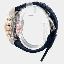 Pre Owned Breitling Chronomat UB0134101C1S1 Blue 18K Rose Gold, Stainless Steel Automatic Men's Wristwatch 42mm