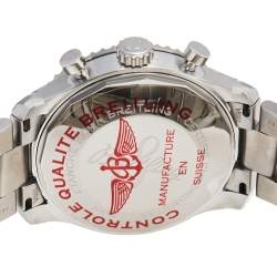 Pre Owned Breitling Blue Stainless Steel Aviator 8 A13316101C1A1 Men's Wristwatch 43 mm