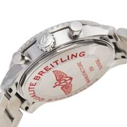 Pre Owned Breitling Blue Stainless Steel Aviator 8 A13316101C1A1 Men's Wristwatch 43 mm