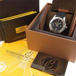 Pre Owned Breitling Black PVD Coated And Stainless Steel Avenger Seawolf A1733110 Automatic Men's Wristwatch 45 mm