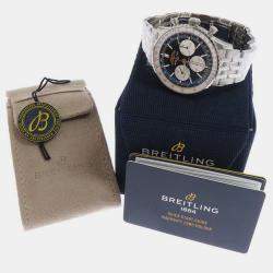 Breitling Black Stainless Steel Navitimer AB0138211B1A1 Automatic Men's Wristwatch 43 mm