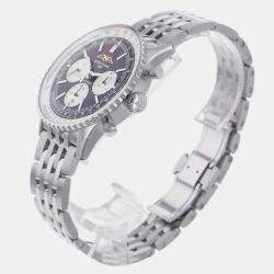 Breitling Black Stainless Steel Navitimer AB0138211B1A1 Automatic Men's Wristwatch 43 mm