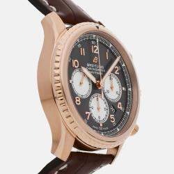 Breitling Brown 18k Rose Gold Navitimer RB0117131Q1P1 Automatic Men's Wristwatch 43 mm