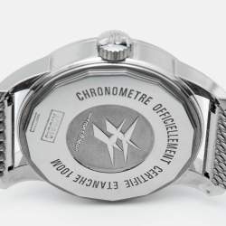 Pre Owned Breitling Silver Stainless Steel Transocean A1631012/G781 Men's Wristwatch 38 mm