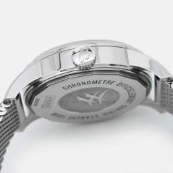 Pre Owned Breitling Silver Stainless Steel Transocean A1631012/G781 Men's Wristwatch 38 mm