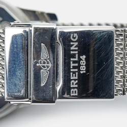 Pre Owned Breitling Silver Stainless Steel Transocean A1631012/G781 Men's Wristwatch 38 mm