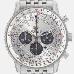 Breitling Silver Stainless Steel Navitimer A41322 Automatic Men's Wristwatch 43 mm