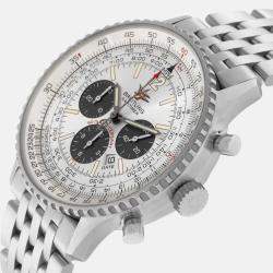 Breitling Silver Stainless Steel Navitimer A41322 Automatic Men's Wristwatch 43 mm