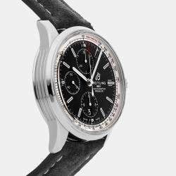 Breitling Black Stainless Steel Premier A13315351B1X1 Automatic Men's Wristwatch 42 mm