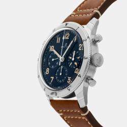 Breitling Blue Platinum Navitimer Manual Winding Men's Wristwatch 41 mm