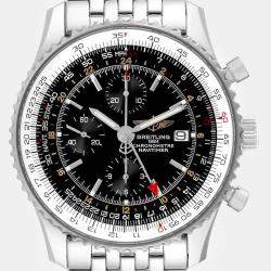 Breitling Black Stainless Steel Navitimer A2432212/B726 Automatic Men's Wristwatch 46 mm