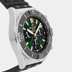 Breitling Green Stainless Steel Chronomat AB0136251L1S1 Automatic Men's Wristwatch 44 mm