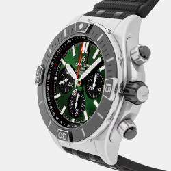 Breitling Green Stainless Steel Chronomat AB0136251L1S1 Automatic Men's Wristwatch 44 mm