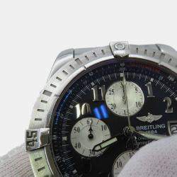 Breitling Black Stainless Steel Chronomat  Automatic Men's Wristwatch 44 mm