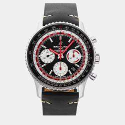 Breitling Black Stainless Steel Navitimer AB01211B1B1X2 Automatic Men's Wristwatch 43 mm