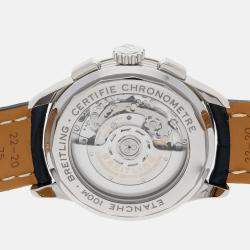 Breitling Blue Stainless Steel Premier AB0118A61C1P1 Automatic Men's Wristwatch 42 mm