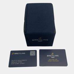 Breitling Blue Stainless Steel Premier AB0118A61C1P1 Automatic Men's Wristwatch 42 mm