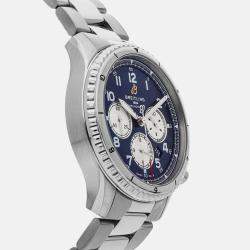 Breitling Blue Stainless Steel Aviator AB0119131C1A1 Automatic Men's Wristwatch 43 mm