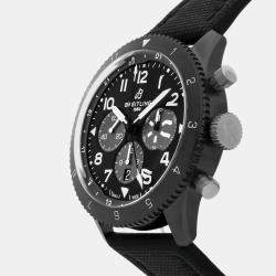 Breitling Black Ceramic Super Avi SB04451A1B1X1 Automatic Men's Wristwatch 46 mm