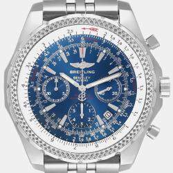 Breitling Blue Stainless Steel Bentley A25362 Automatic Men's Wristwatch 49 mm