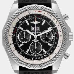 Breitling Black Stainless Steel Bentley A44364 Automatic Men's Wristwatch 49 mm