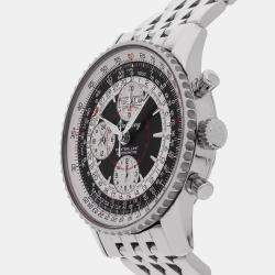 Breitling Black Stainless Steel Montbrillant A2133012/B993 Automatic Men's Wristwatch 43 mm