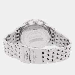 Breitling Black Stainless Steel Montbrillant A2133012/B993 Automatic Men's Wristwatch 43 mm