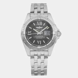 Breitling Black Stainless Steel Galactic Cockpit A49350 Automatic  Men's Wristwatch 41mm