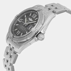 Breitling Black Stainless Steel Galactic Cockpit A49350 Automatic  Men's Wristwatch 41mm