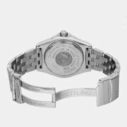 Breitling Black Stainless Steel Galactic Cockpit A49350 Automatic  Men's Wristwatch 41mm