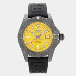 Pre Owned Breitling Yellow Stainless Steel Avenger II Seawolf M17331E2/I530 Automatic Men's Wristwatch 45mm