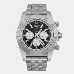 Breitling Black Stainless Steel Chronomat GMT AB041012/BA69SS Automatic  Men's Wristwatch 47mm