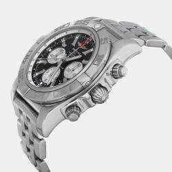Breitling Black Stainless Steel Chronomat GMT AB041012/BA69SS Automatic  Men's Wristwatch 47mm