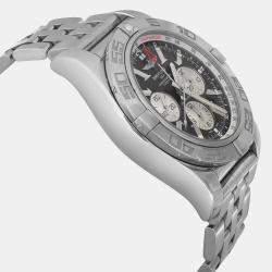 Breitling Black Stainless Steel Chronomat GMT AB041012/BA69SS Automatic  Men's Wristwatch 47mm
