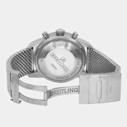Pre Owned Breitling Blue Stainless Steel Superocean Heritage Chronograph A13320 Automatic  Men's Wristwatch 46mm
