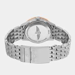 Pre Owned Breitling White 18K Gold Stainless Steel Navitimer U17325211G1A1 Automatic  Men's Wristwatch 38mm