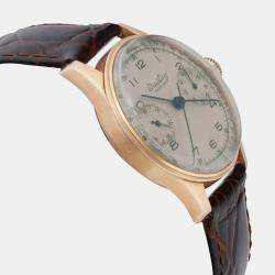 Vintage Breitling Premier 18K Rose Gold Hand Wind Men's Wristwatch