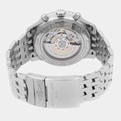 Breitling Black Stainless Steel Navitimer 1 Automatic Men's Wristwatch 46 mm