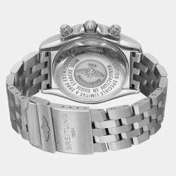 Breitling Black Stainless Steel Chronomat Blackbird A4436010/BB71SS Automatic Men's Wristwatch 44 mm