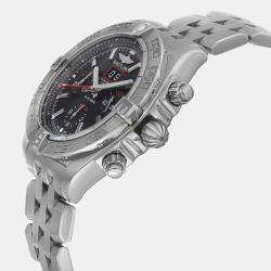 Breitling Black Stainless Steel Chronomat Blackbird A4436010/BB71SS Automatic Men's Wristwatch 44 mm