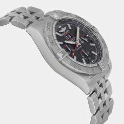 Breitling Black Stainless Steel Chronomat Blackbird A4436010/BB71SS Automatic Men's Wristwatch 44 mm