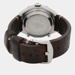 Vintage Breitling Navitimer Chrono-Matic Black And White Dial Men's Watch 1806 47 mm