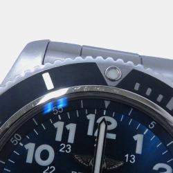 Breitling Blue Stainless Steel Superocean II Automatic Men's Wristwatch 44 mm