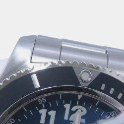 Breitling Blue Stainless Steel Superocean II Automatic Men's Wristwatch 44 mm