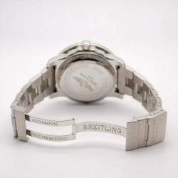 Breitling Customised Silver 8.75CT Diamond Stainless Steel Colt 44 A74387 Quartz Men's Wristwatch 44mm