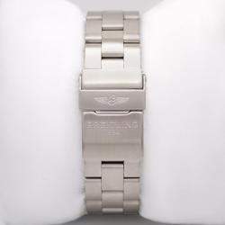 Breitling Customised Silver 8.75CT Diamond Stainless Steel Colt 44 A74387 Quartz Men's Wristwatch 44mm
