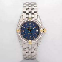 Breitling Customised Blue 0.50CT Diamond Stainless Steel Callistino B52045 Quartz Women's Wristwatch 28mm