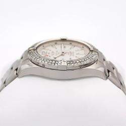 Breitling Customised White 3CT Diamond Stainless Steel Colt A17388 Automatic Men's Wristwatch 44mm