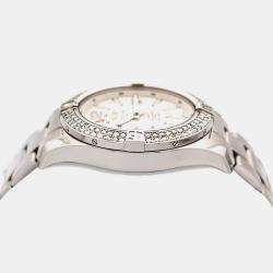 Breitling Customised White 3CT Diamond Stainless Steel Colt A17388 Automatic Men's Wristwatch 44mm